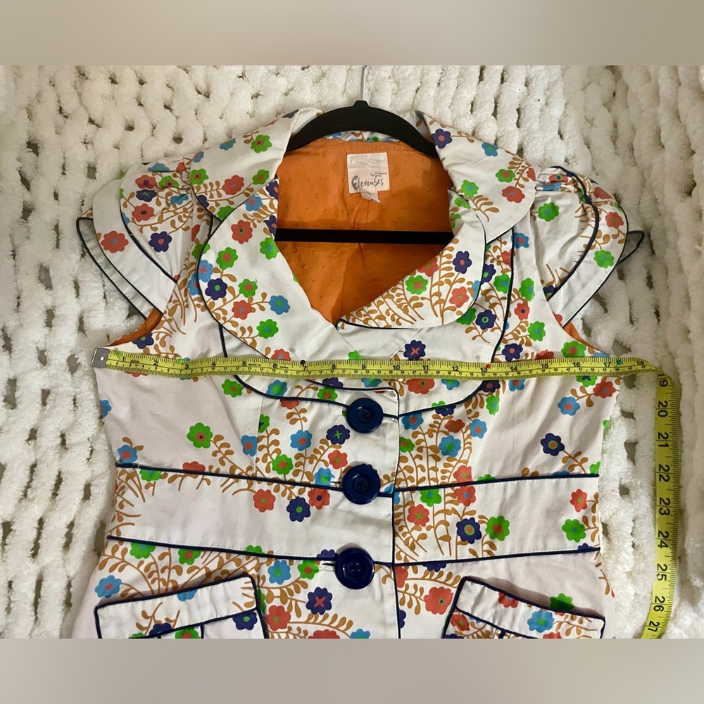 Anthropologie Geranium Jumble Jacket by Elevenses sz 2 - Picture 4 of 7